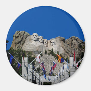 Aimant Souvenir photo personnalisable du mont Rushmore
