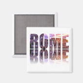 Aimant souvenir texte Rome (Recto/Verso)