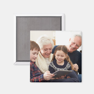 Aimant Souvenirs de Famille Photo de Grand-parent Personn