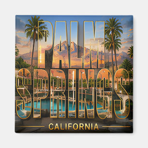 Aimant Souvenirs de voyage dans le désert de Palm Springs