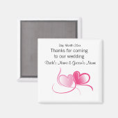 Aimant Souvenirs mariages, cadeaux, cadeaux pour les invi (Recto/Verso)