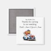 Aimant Souvenirs mariages, cadeaux, cadeaux pour les invi (Recto/Verso)