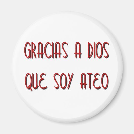 Aimant Soy Ateo (Devant)