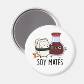 Aimant Soy Mates Funny Soy Sauce Pun (Recto/Verso)