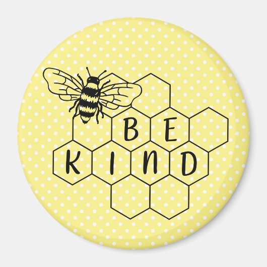 Aimant Soyez Bumble Bee Yellow Polka Dot (Devant)