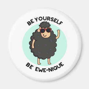 Aimant Soyez Ewenique Funny Sheep Pun