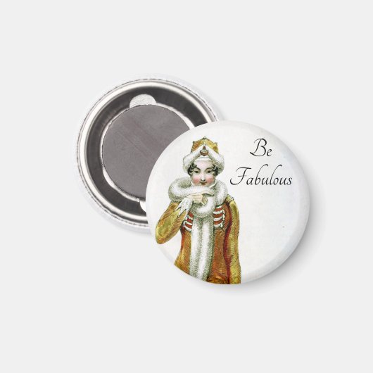 Aimant Soyez Fabuleux Vintage Ackerman Lady (Recto/Verso)
