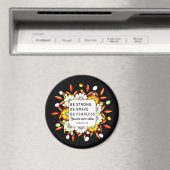 Aimant Soyez fort courageux sans peur - Bible Verse Magne (In Situ (Lave-vaisselle))