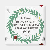 Aimant Soyez Fort Et Courageux (Devant)