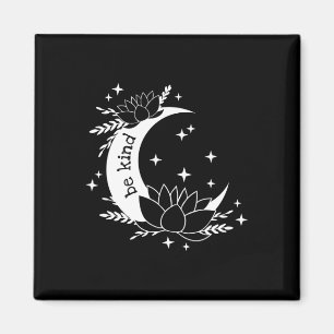 Aimant Soyez Gentil Luna Et Moon Lotus Fleur Yoga Méditat