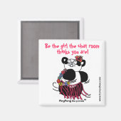 AIMANT 'SOYEZ LA FILLE LA CHAMBRE CONVERSATION PENSE QUE (Recto/Verso)