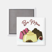 Aimant Soyez le bonbon de la Saint-Valentin (Recto/Verso)