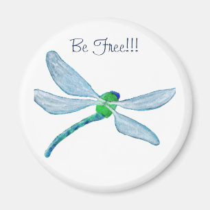 Aimant Soyez libre Dragonfly