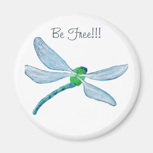 Aimant Soyez libre Dragonfly (Devant)