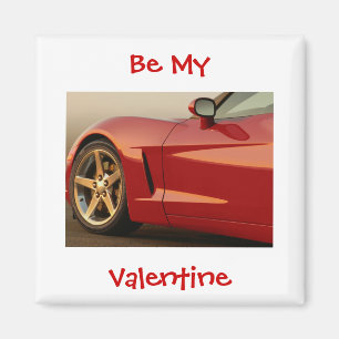 Aimant Soyez Ma Corvette Rouge Valentine
