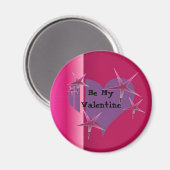 Aimant Soyez mon Valentin (Recto/Verso)