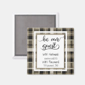 Aimant Soyez Notre Invité Informations Wifi Mot De Passe  (Recto/Verso)