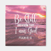 Aimant Soyez toujours et sachez que je suis Dieu (Devant)