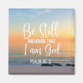 Aimant Soyez toujours et sachez que je suis Dieu (Devant)