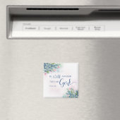 Aimant Soyez toujours et sachez que je suis Dieu, Ps 46:1 (In Situ (Lave-vaisselle))