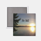 Aimant Soyez toujours paisible Coucher de soleil Prière I (Recto/Verso)