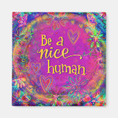 Aimant Soyez un homme gentil Inspirivé Violet (Devant)