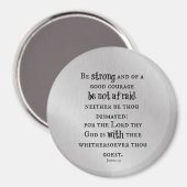 Aimant Soyez un puissant couplet de la Bible (Recto/Verso)