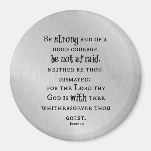 Aimant Soyez un puissant couplet de la Bible (Devant)