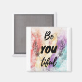 Aimant Soyez-vous pleins de plumes Inspirationnel (Recto/Verso)