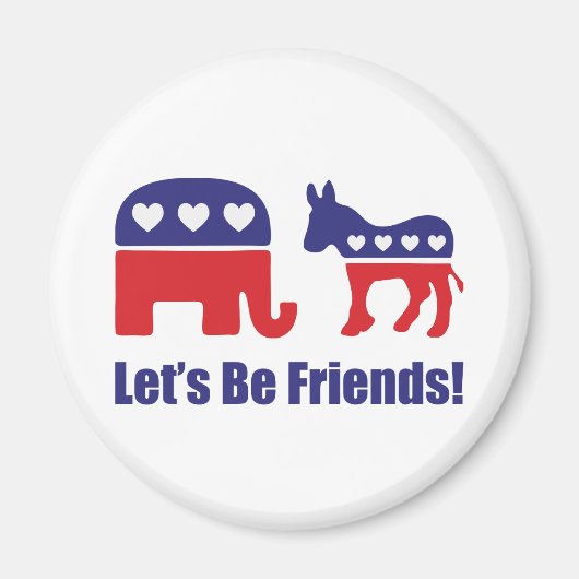 Aimant Soyons amis ! (Devant)