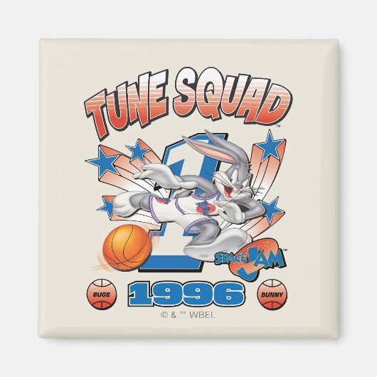 Aimant SPACE JAM™ BUGS BUNNY™ #1 Basketball Graphic (Devant)