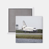 Aimant Space Shuttle Discovery sur la piste (Recto/Verso)