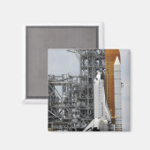Aimant Space Shuttle Endeavor sur le lancement pad 2 (Recto/Verso)