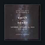 Aimant Space Stars Lactky Way Galaxy Mariage Enregistrer<br><div class="desc">Space Stars Voie Lactée Galaxie Mariage Enregistrer la date Aimant Invitation</div>