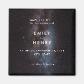 Aimant Space Stars Lactky Way Galaxy Mariage Enregistrer  (Devant)