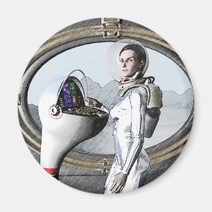 Aimant Spacegirl vintage