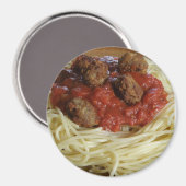 Aimant Spaghetti et boulettes de viande Réfrigérateur de (Recto/Verso)