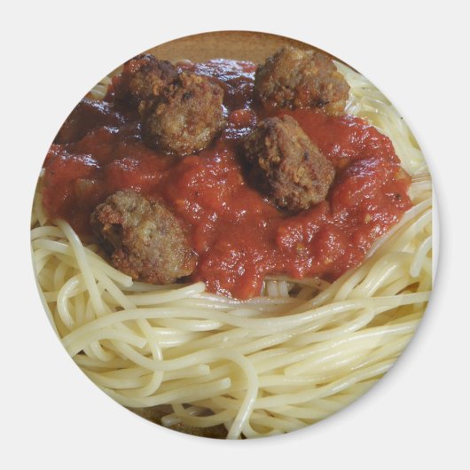 Aimant Spaghetti et boulettes de viande Réfrigérateur de (Devant)