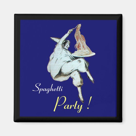 Aimant SPAGHETTI PARTY CUISINE ITALIENNE, RESTAURANT Bleu (Devant)