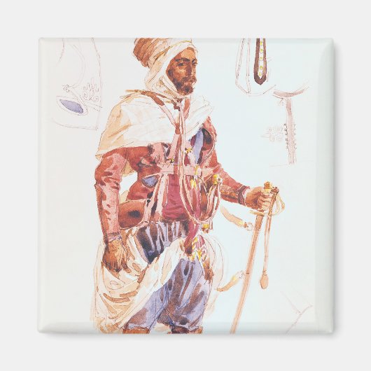 Aimant Spahi avec son épée, vers 1854 (Devant)