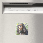 Aimant Spaniel Cavalier King Charles peint (In Situ (Lave-vaisselle))