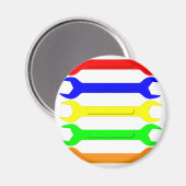 Aimant Spanners multicolores (Recto/Verso)