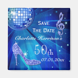 Aimant Sparkly Stiletto Heel 50e anniversaire Enregistrer