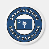 Aimant Spartanburg Caroline du Sud (Devant)