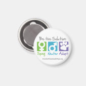 Aimant "Spay, Neuter, Adoptez" (Recto/Verso)