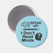 Aimant Speak Up – I Don’t Read Minds Funny Communication (Recto/Verso)