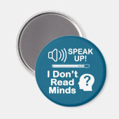 Aimant Speak Up – I Don’t Read Minds Funny Communication (Recto/Verso)