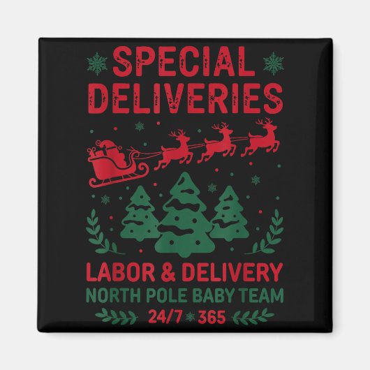 Aimant Special Deliveries Labor And Delivery Baby Nurse C (Devant)