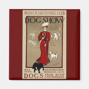 Aimant Spectacle de chiens