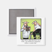 Aimant Spectacles amusants Humour de dessin de santé Médi (Recto/Verso)